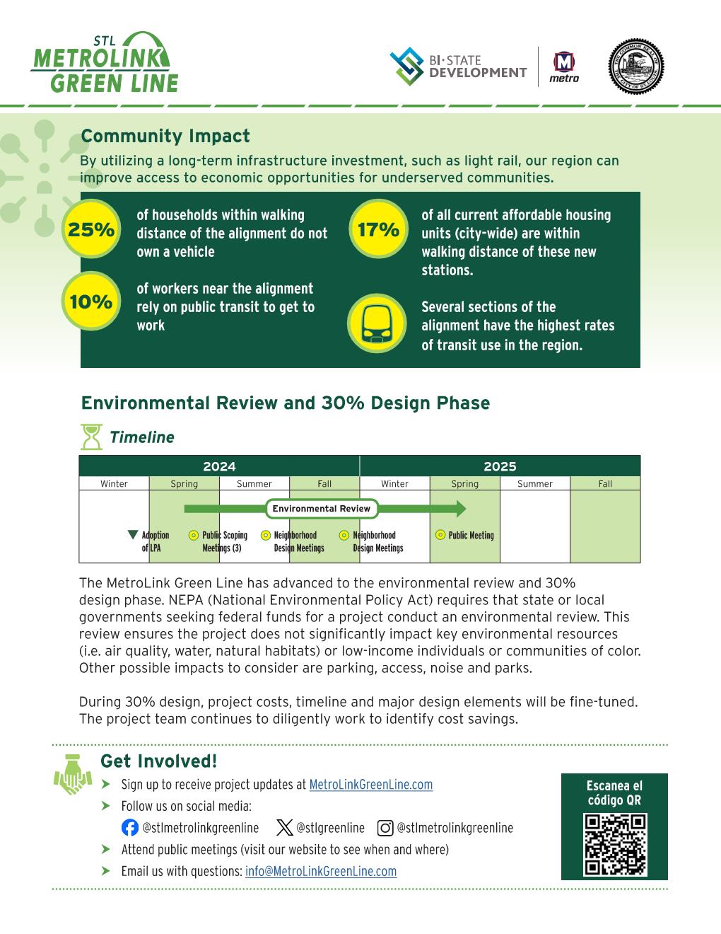 SLT MetroLink Green Line Fact Sheet Page 2